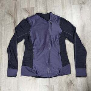 Lululemon Emerge Renewed Asymmetrical Zip-Up Jacket in Nightfall Purple